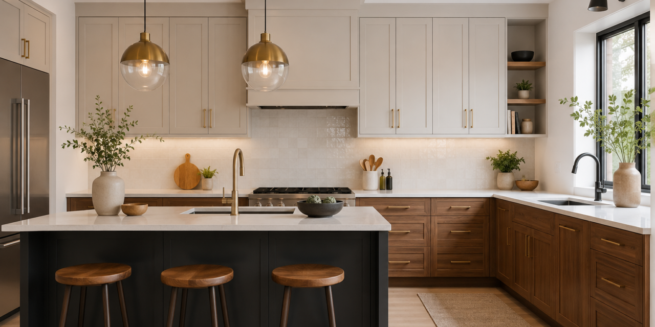Two-Tone Kitchen Cabinets | Diyara